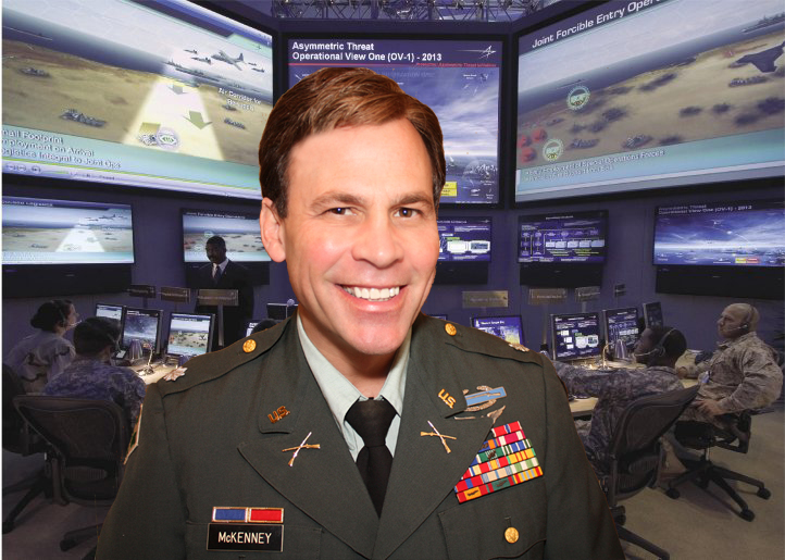 Jeff Corazzini as commanding officer in Special operations center