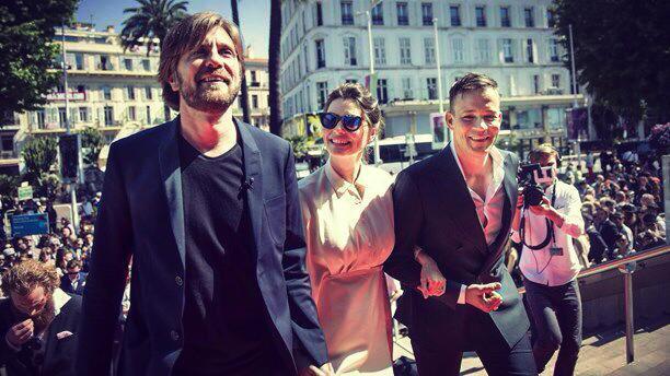 With Ruben Östlund and Lisa Loven Kongsli at The premiere for Force Majeure at cannes maj 2014