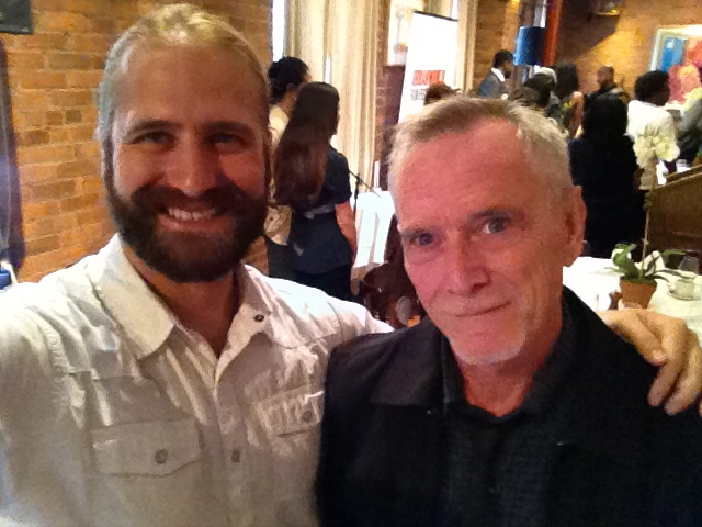 CELLULOID DREAMS director Jonathan Dillon with actor Greg Lucey at URBANWORLD FILM FESTIVAL in NYC. CELLULOID DREAMS has won two Grand Jury Awards (Dances With Films and Playhouse West.)