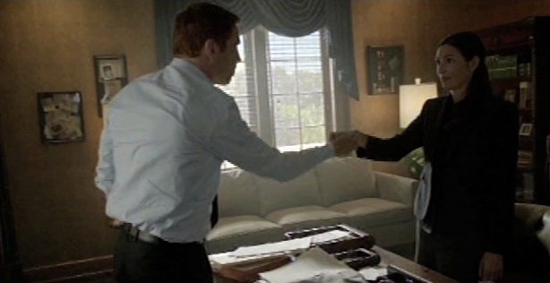 Allie McCulloch as Betsy Kenny with Damian Lewis as Nicholas Brody Homeland Season 2 Episode 2