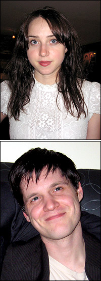 Zoe Kazan (above) and Michael Esper: winners of the 2008 Clarence Derwent Award