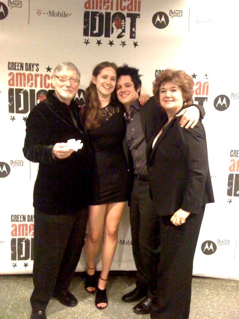 William Esper, Shannon Esper, Michael Esper, and Suzanne Esper at the American Idiot premiere party.
