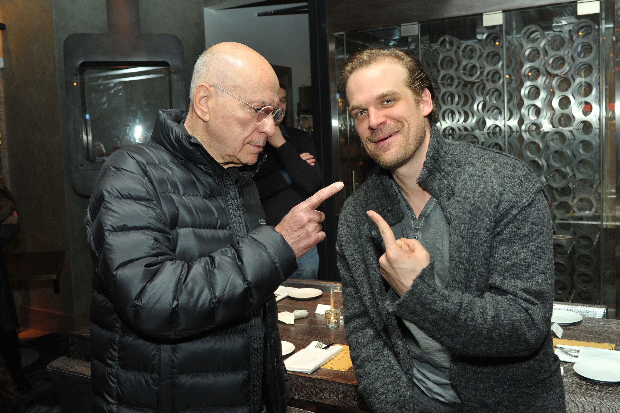 Alan Arkin and David Harbour