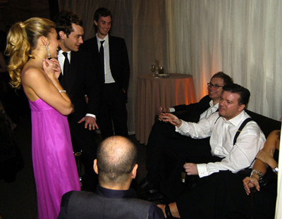 Jude Law, Ricky Gervais and Sienna Miller