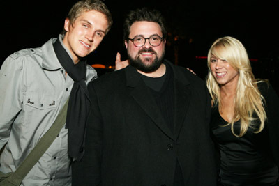 Kevin Smith, Jason Mewes and Katie Morgan at event of Zack and Miri Make a Porno (2008)