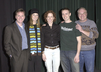 Mo Collins, Patrick Coyle, Peter Thoemke and Sarah Agnew at event of Detective Fiction (2003)