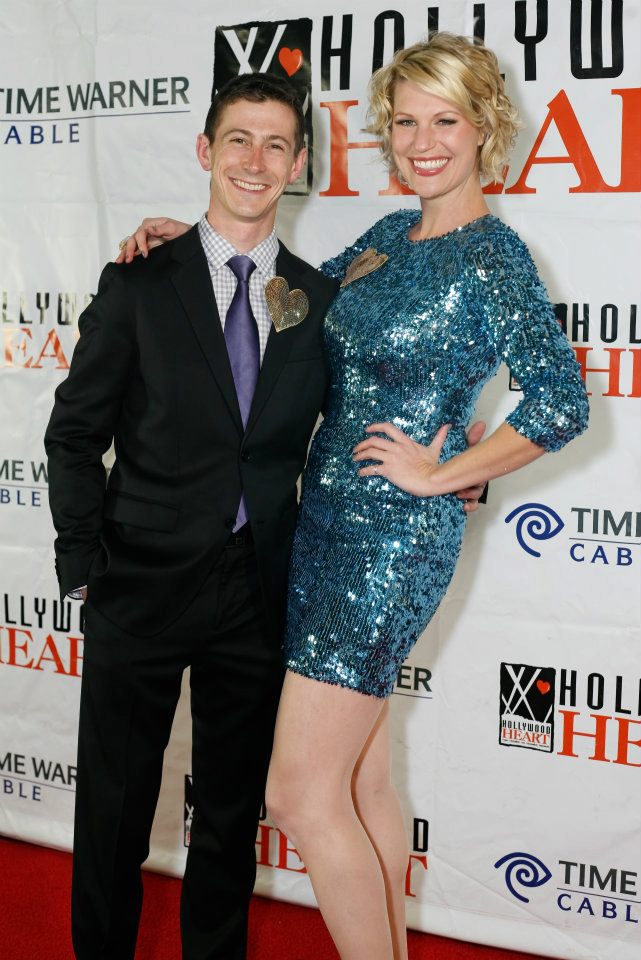 Kurt Anderson and Hannah Campbell hosting the 2011 Hollywood Gives Charity Event.