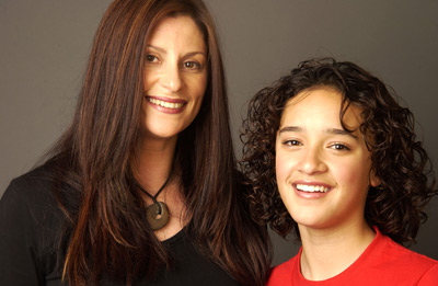 Niki Caro and Keisha Castle-Hughes at event of Whale Rider (2002)