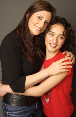 Niki Caro and Keisha Castle-Hughes at event of Whale Rider (2002)