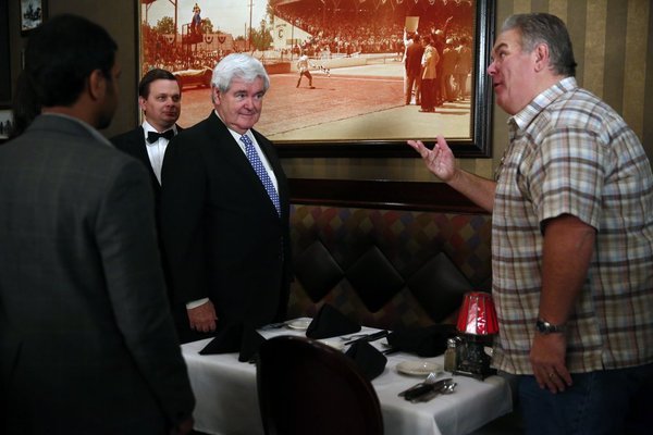 Still of Jim O'Heir and Newt Gingrich in Parks and Recreation (2009)