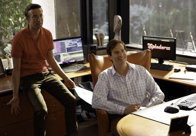 Still of Rob Huebel, Mindy Kaling and Matt Oberg in The Mindy Project (2012)