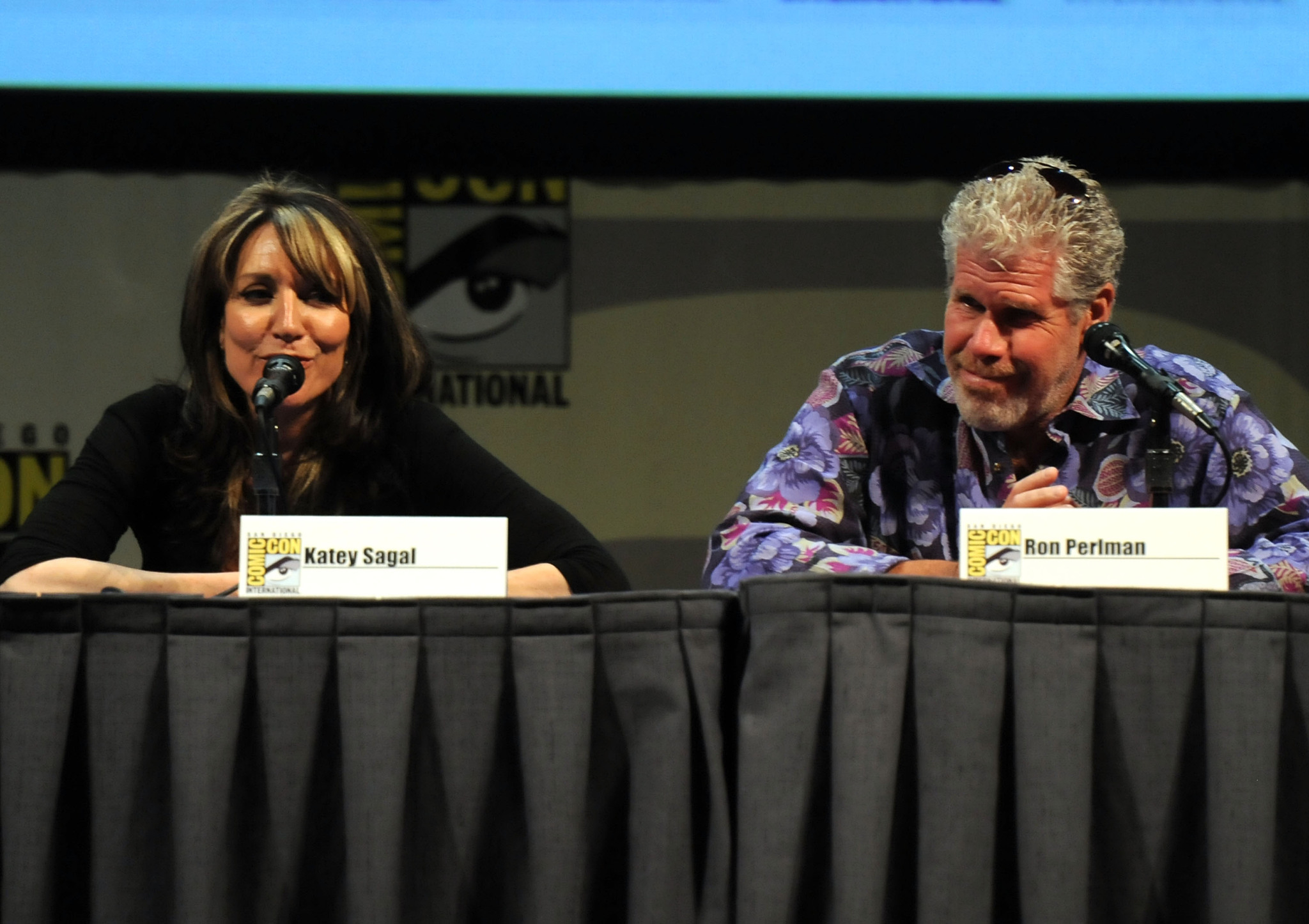 Ron Perlman and Katey Sagal