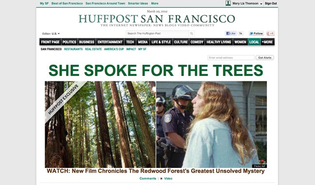 Huffington Post SF Front Page