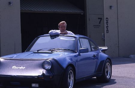 Otis Chandler in his 1979 Porsche Turbo