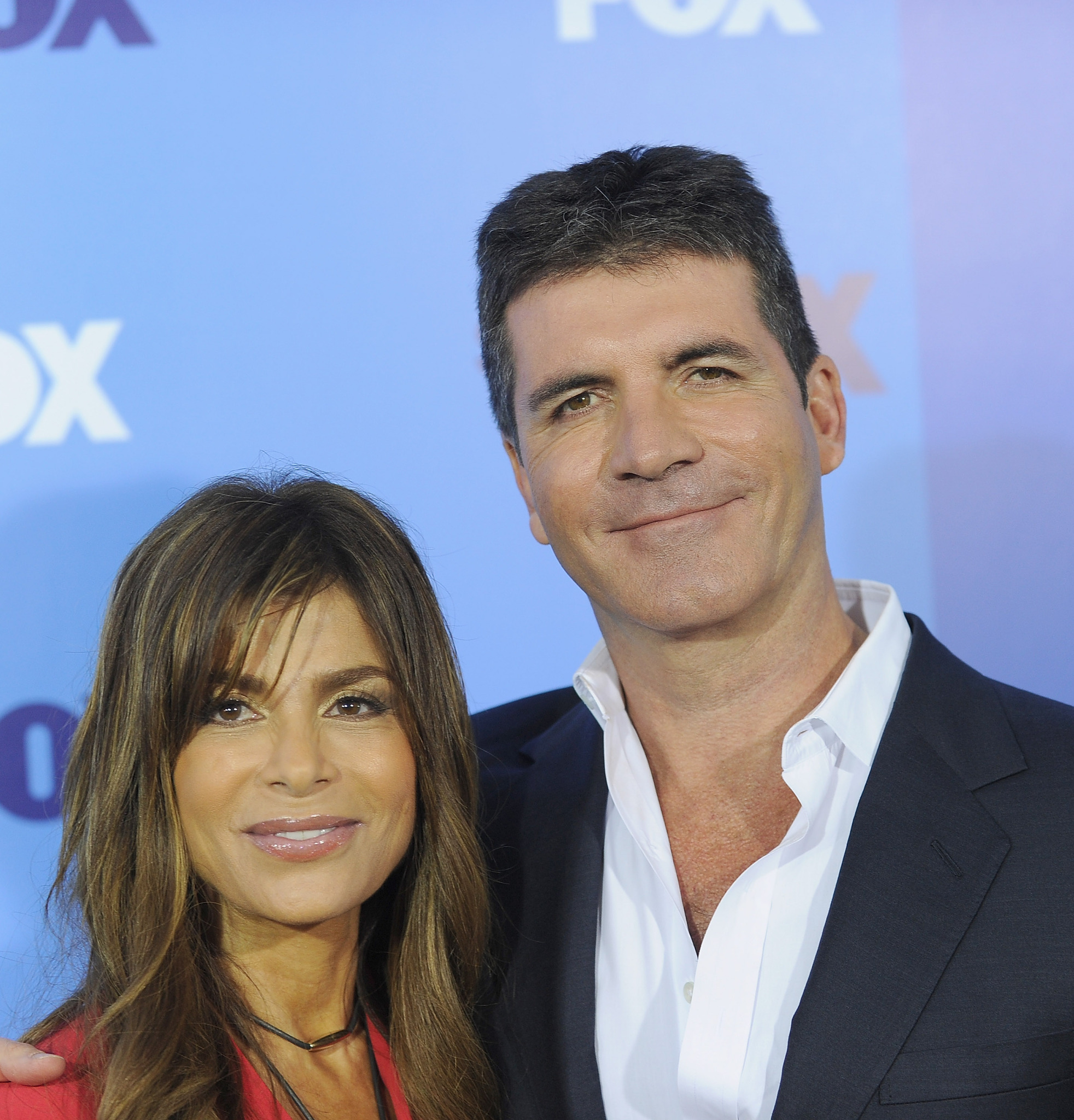 Paula Abdul and Simon Cowell