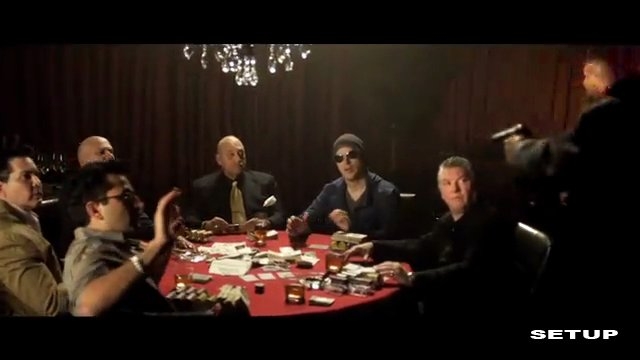 SETUP - Mike Mili, Phil Laak, Anthony Moscato being ripped off by Curtis 50 Cent Jackson. Movie Still