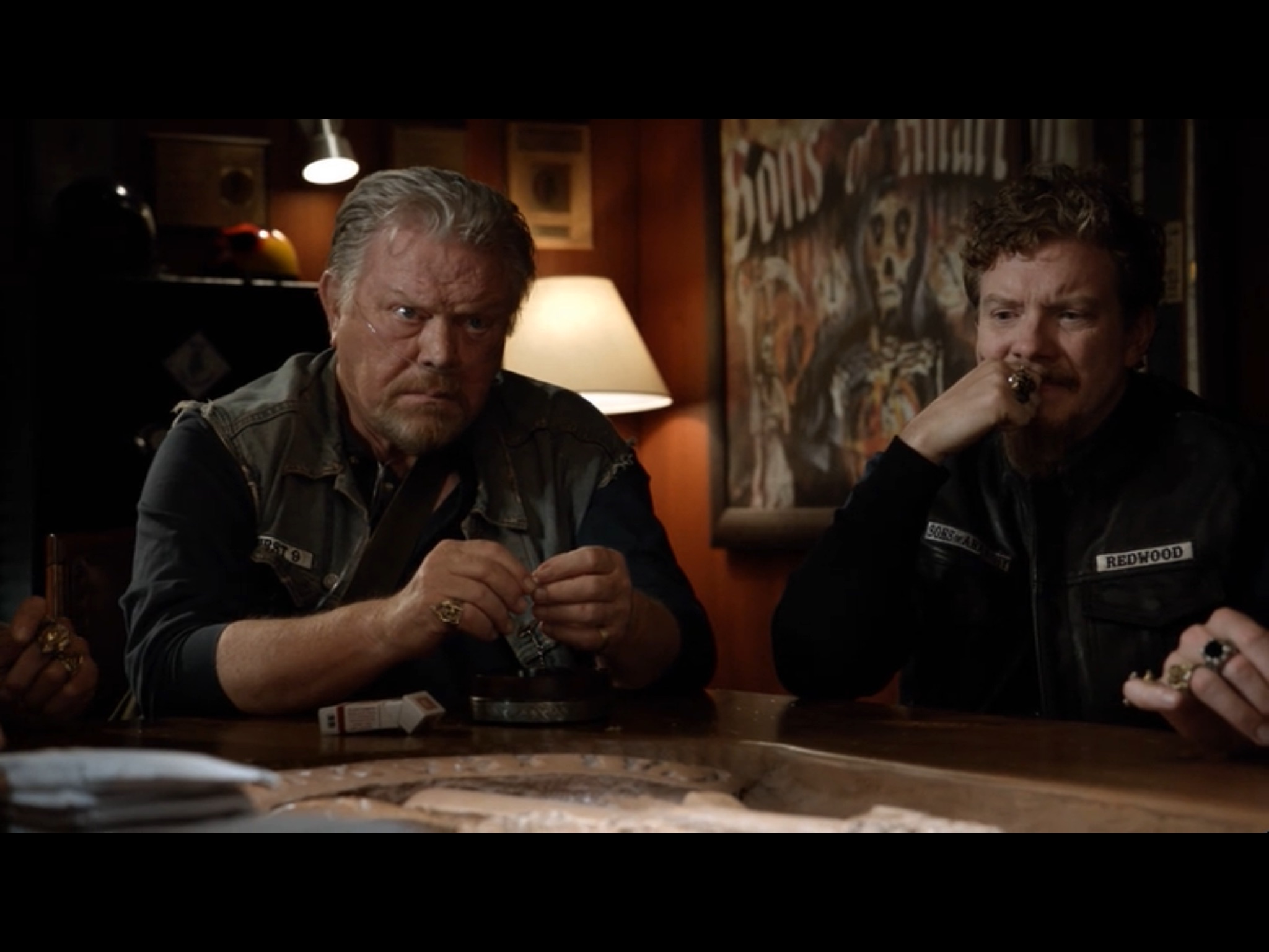 Frank Potter and William Lucking Sons of Anarchy Season 4