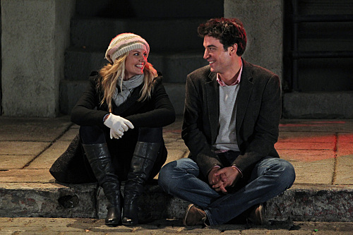 Still of Jennifer Morrison and Josh Radnor in Kaip as susipazinau su jusu mama (2005)