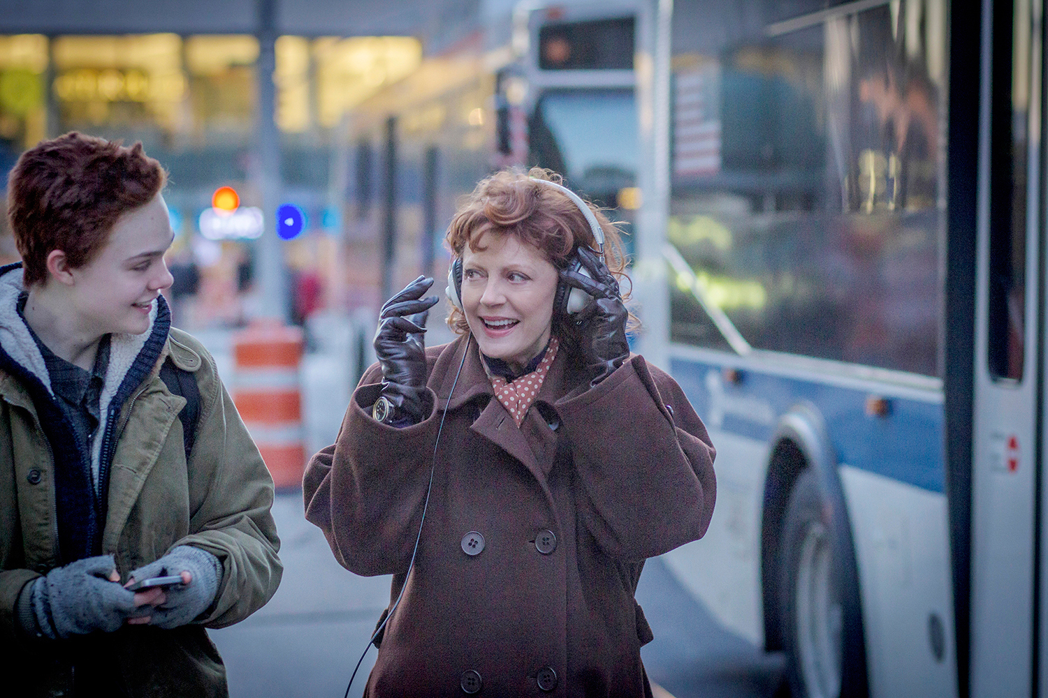 Still of Susan Sarandon and Elle Fanning in About Ray (2015)