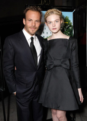 Stephen Dorff and Elle Fanning at event of Somewhere (2010)