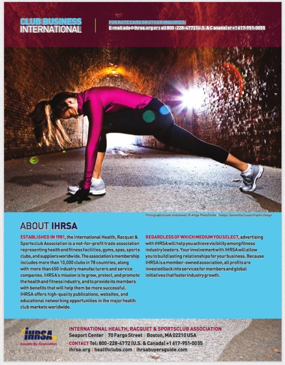 IHRSA 2013 Magazine