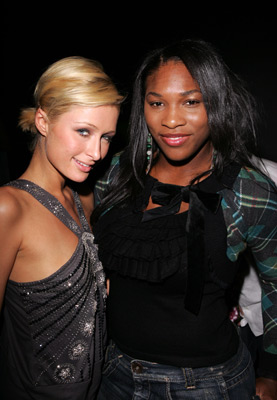 Paris Hilton and Serena Williams