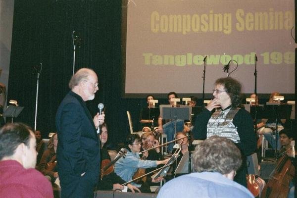 John Williams working with me at the Tanglewood Music Festival.