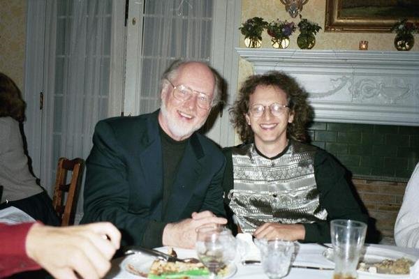 Relaxing at dinner with John at the Tanglewood Music Festival.