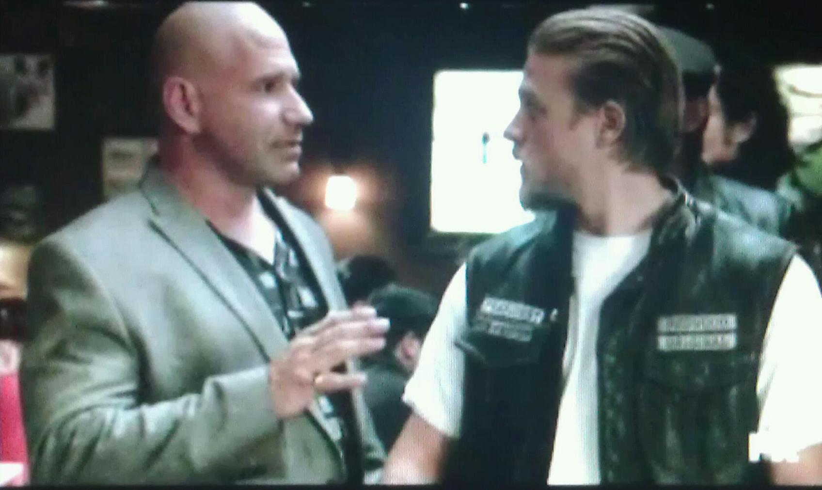 Bruno Amato and Charlie Hunnam on Sons Of Anarchy