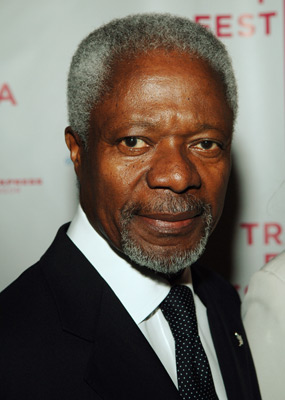 Kofi Annan at event of The Interpreter (2005)