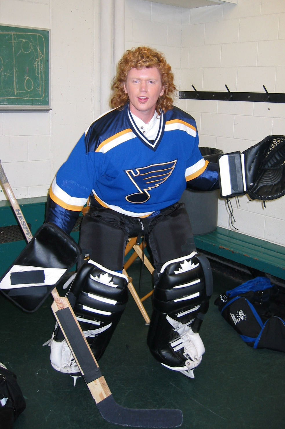 When I played for St. Louis. But really for Bud Light.