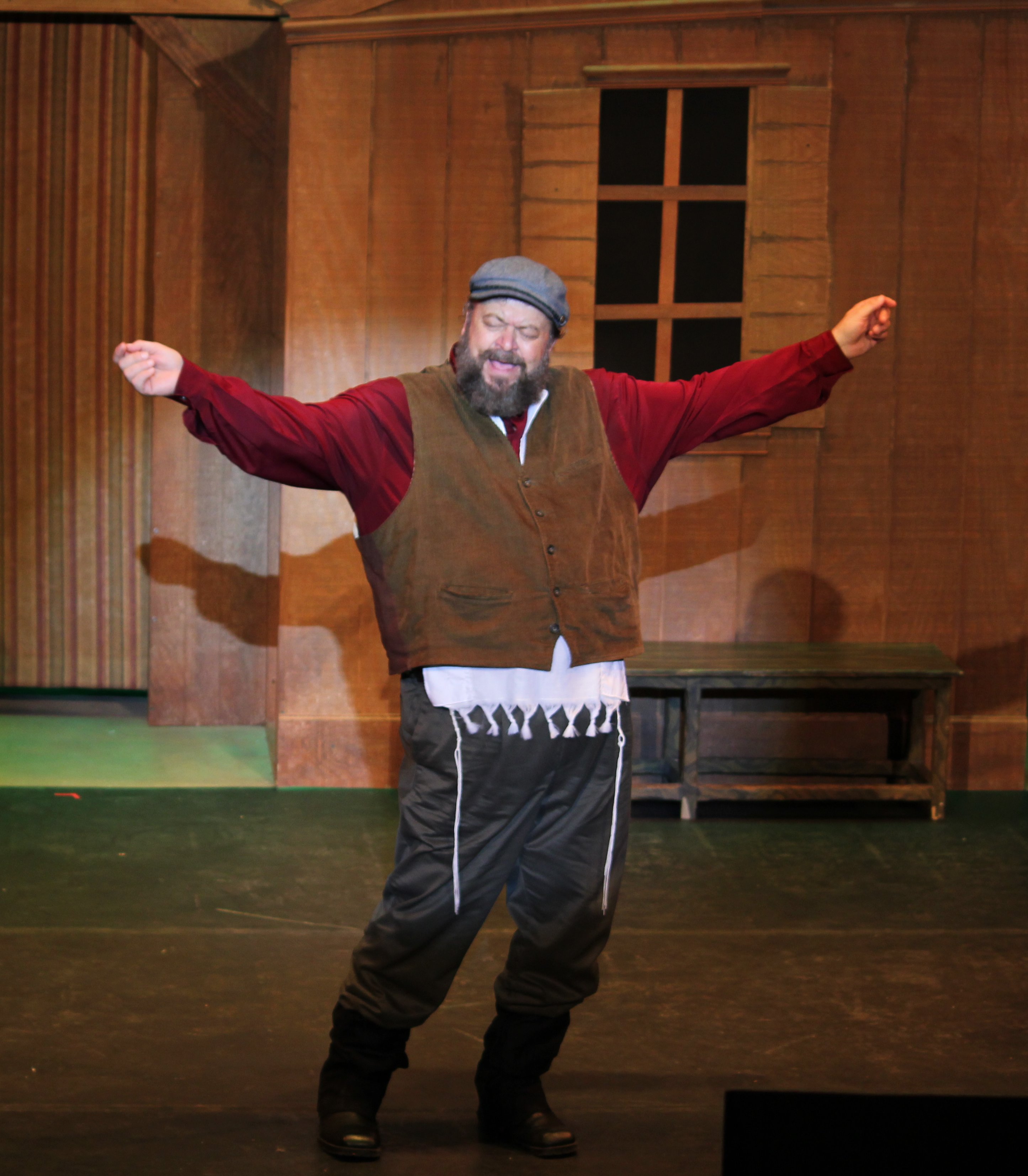Christopher Chisholm as Tevye in Fiddler on the Roof.