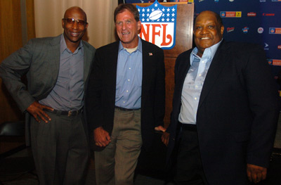 Jack Youngblood, Eric Dickerson and Willie Davis