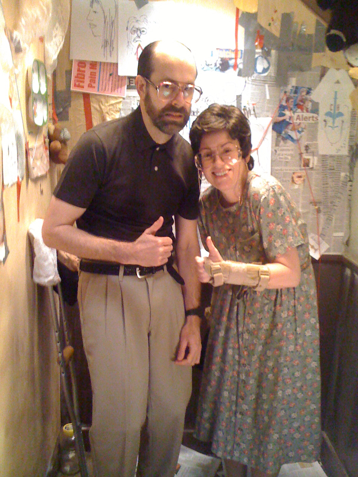 Childrens Hospital, Episode 203: Chet (Brian Huskey) and the Chief (Megan Mullaly) in Chet's secret basement.