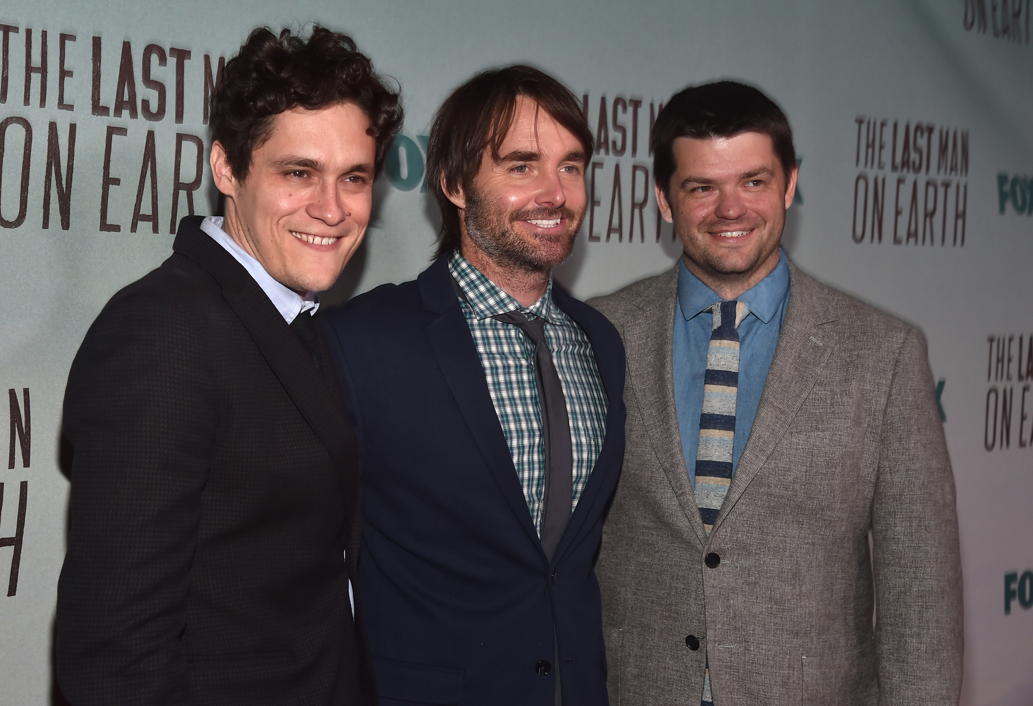Will Forte, Phil Lord and Christopher Miller at event of The Last Man on Earth (2015)