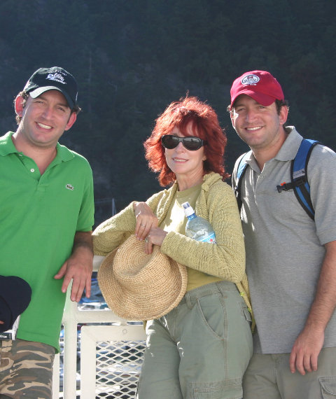 Gary's wife Maxine and his sons Jake and Zack