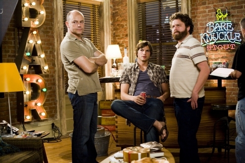 Still of Ashton Kutcher, Zach Galifianakis and Rob Corddry in Pamete galvas Las Vegase (2008)