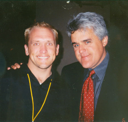 Thomas Edstrom with Jay Leno