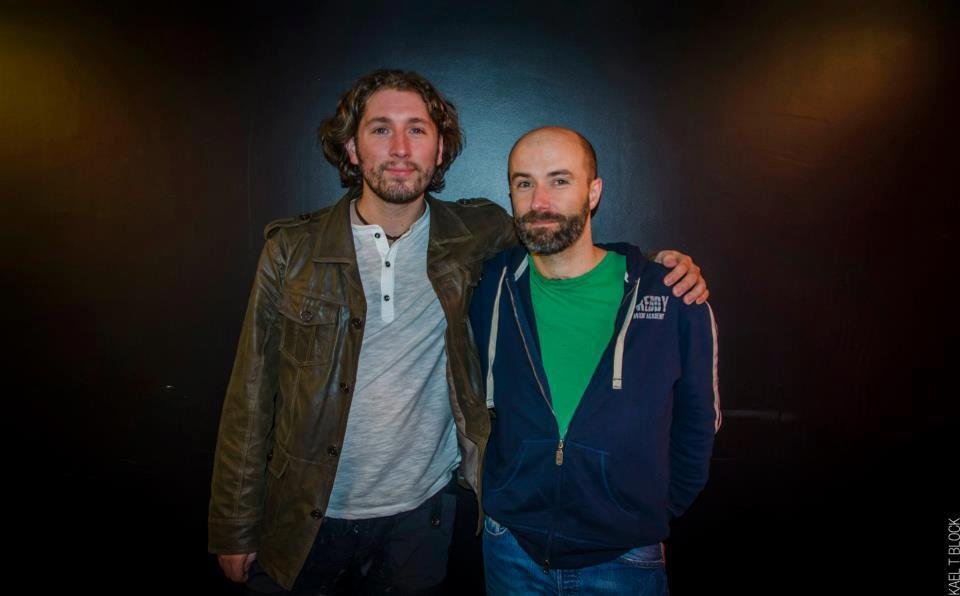 Laurent Delpit and Andre Schneider at the Paris opening of the film, October 2012.