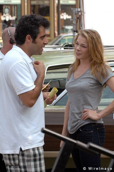 Jim Issa and LeAnn Rimes on the set of Good Intentions