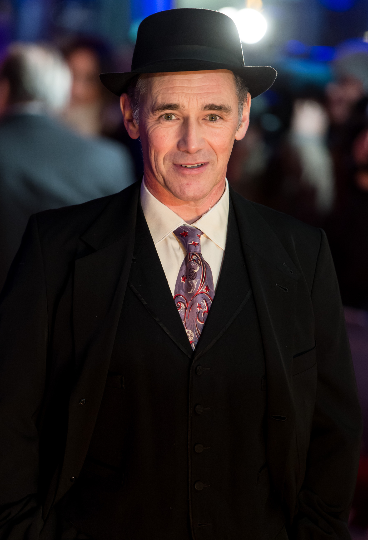 Mark Rylance at event of The Gunman (2015)