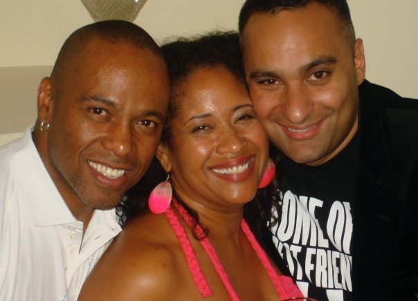 Photographer Michael Chambers, Actress Kim Roberts and Comedian Russell Peters at the 33rd annual Toronto Internalional Film Festival, 2008.