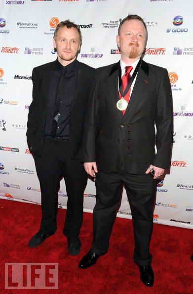 NEW YORK - NOVEMBER 23: (L-R) Writer/Director Poul Berg and producer David C. H. Osterbog attend the 37th International Emmy Awards gala at the New York Hilton and Towers on November 23, 2009 in New York City.