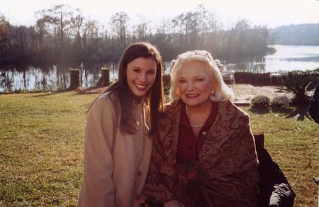 Nancy De Mayo and Gena Rowlands on the set of The Notebook