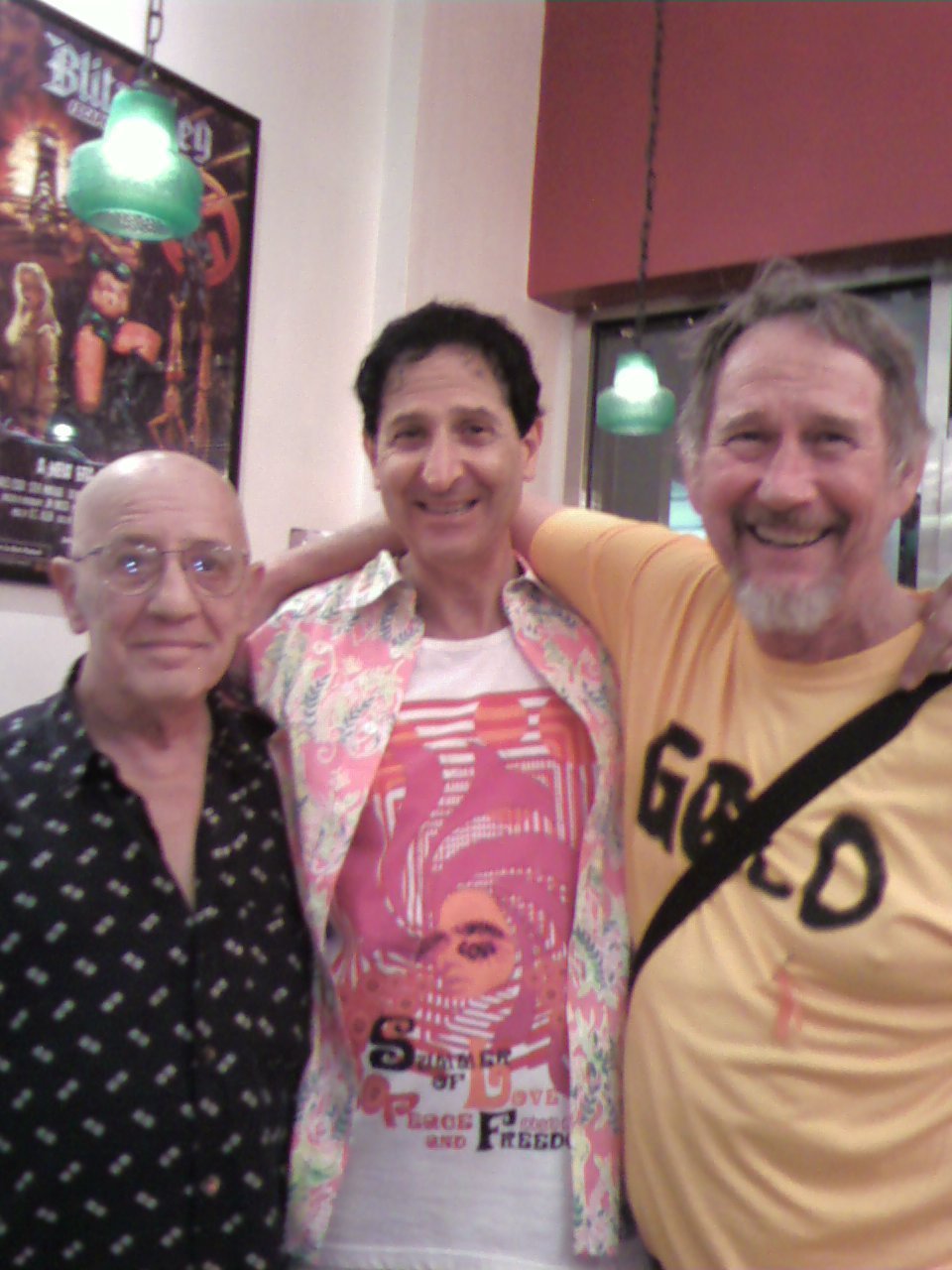 screening premier of the movie GOLD at the PIONEER THEATER(in NYC) in 2008. from left to right Gary Goodrow, Claude Laniado, Bob Levis
