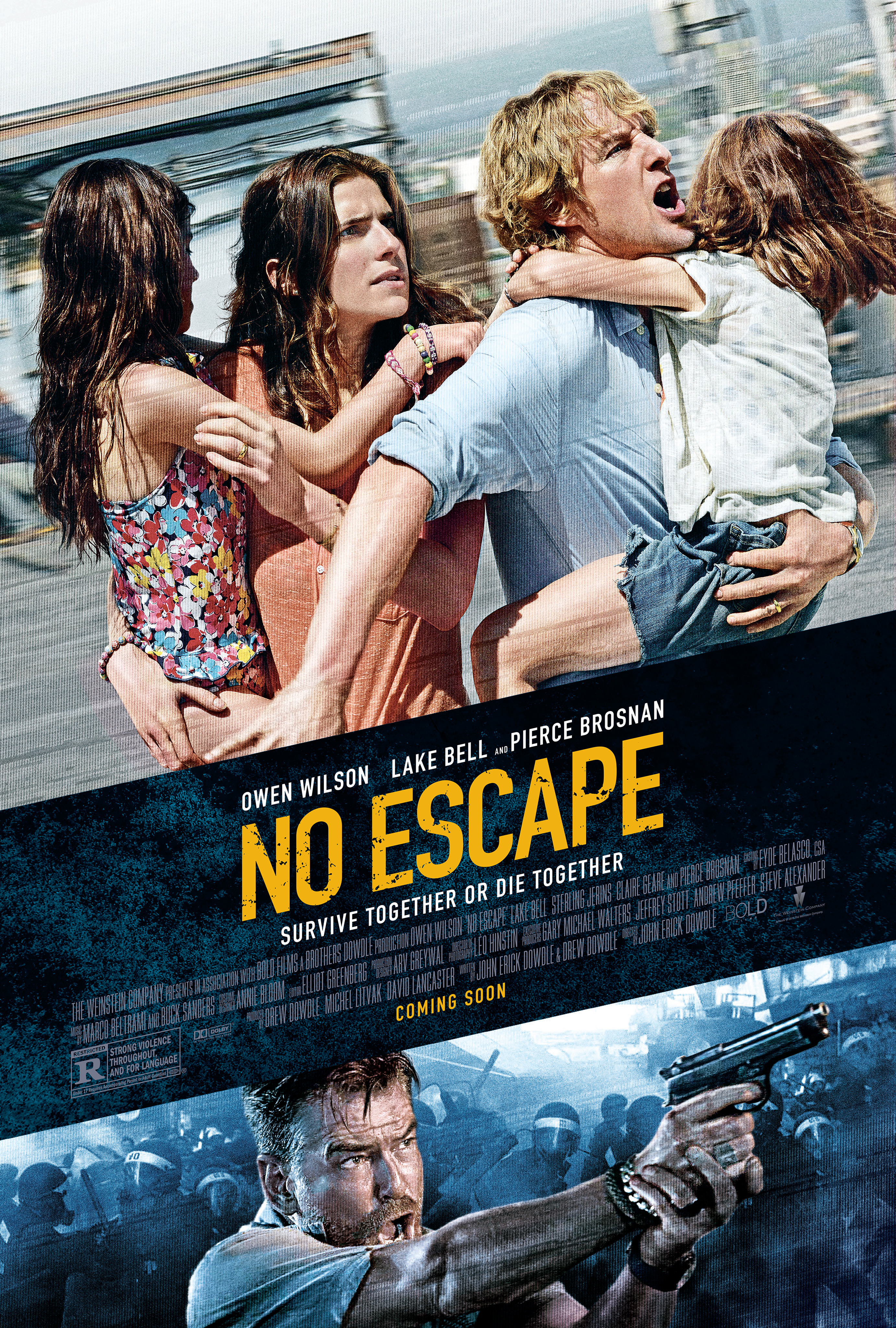 Pierce Brosnan, Owen Wilson and Lake Bell in No Escape (2015)