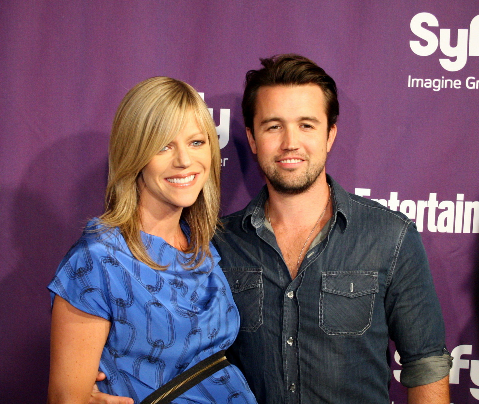 Rob McElhenney and Kaitlin Olson