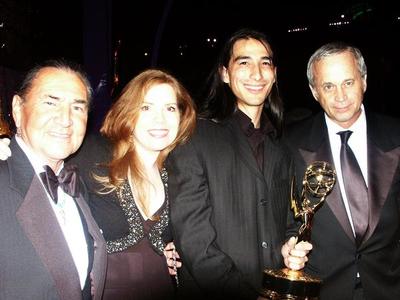 August Schellenberg, Rene Haynes, Tokala Clifford, & Tom Thayer after the 59th Primetime Emmy Awards.