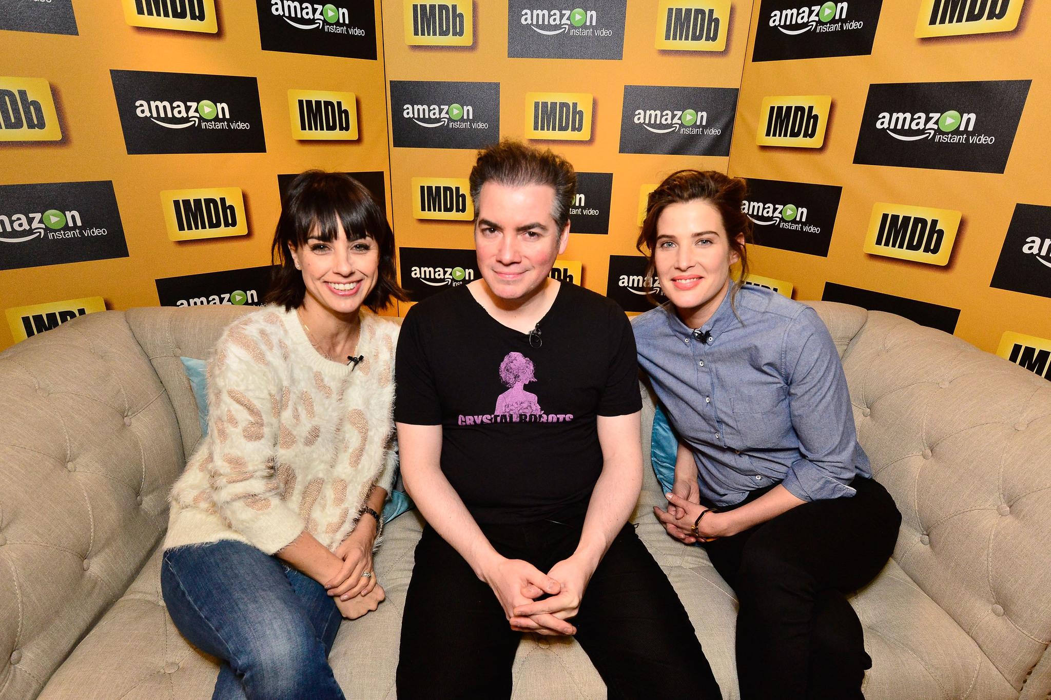 Constance Zimmer and Cobie Smulders at event of IMDb & AIV Studio at Sundance (2015)