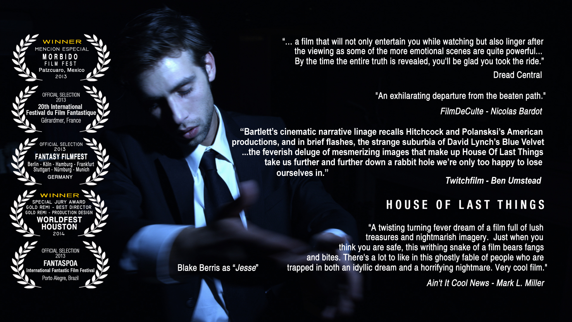 Jesse (Blake Berris) has succumbed to the will of the house.